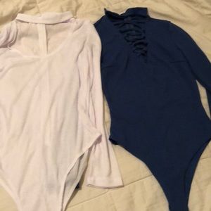 Two leotard onesies
